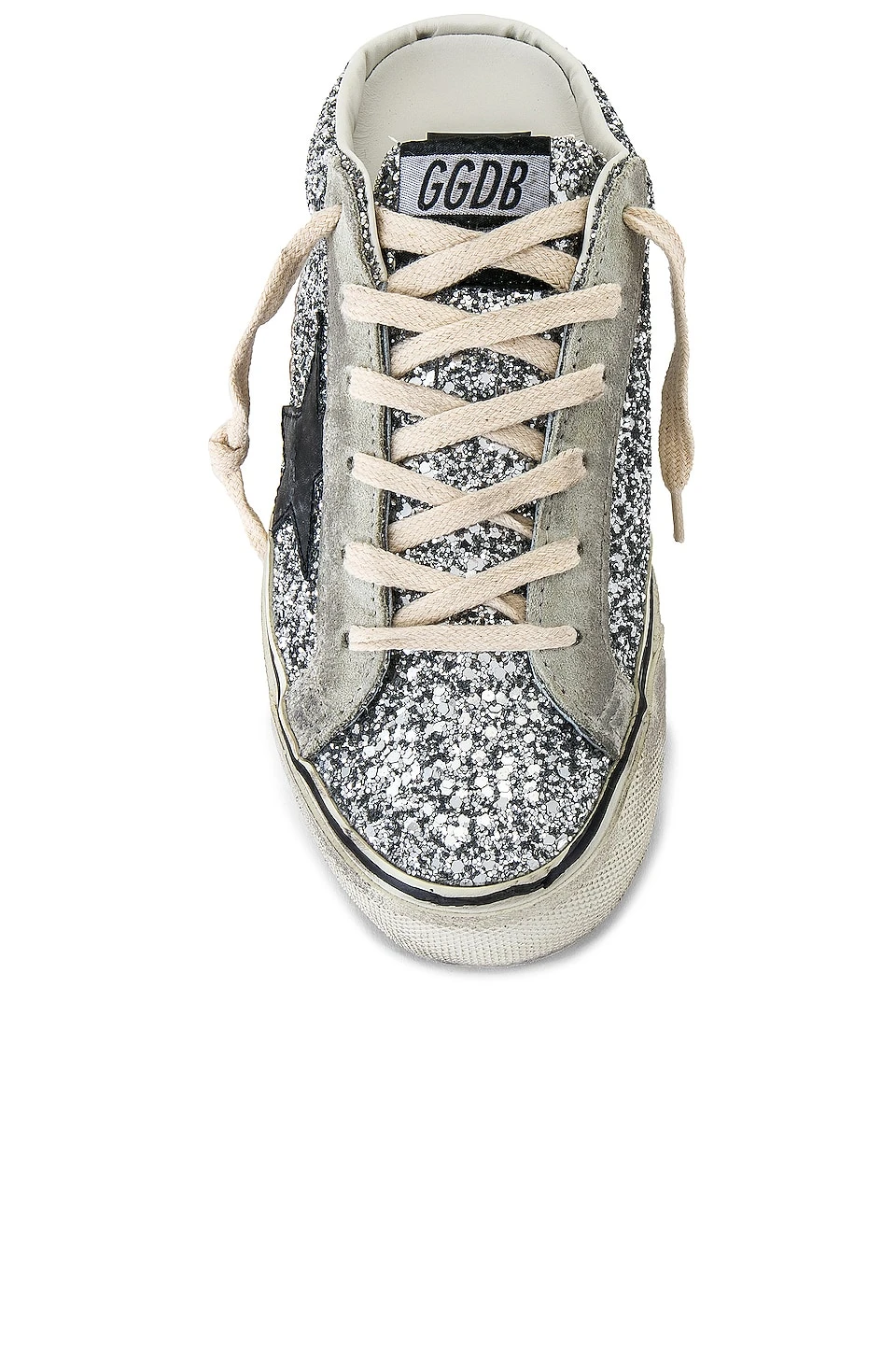 Golden Goose Superstar Sneaker Silver, Ice, & Black - Image 4