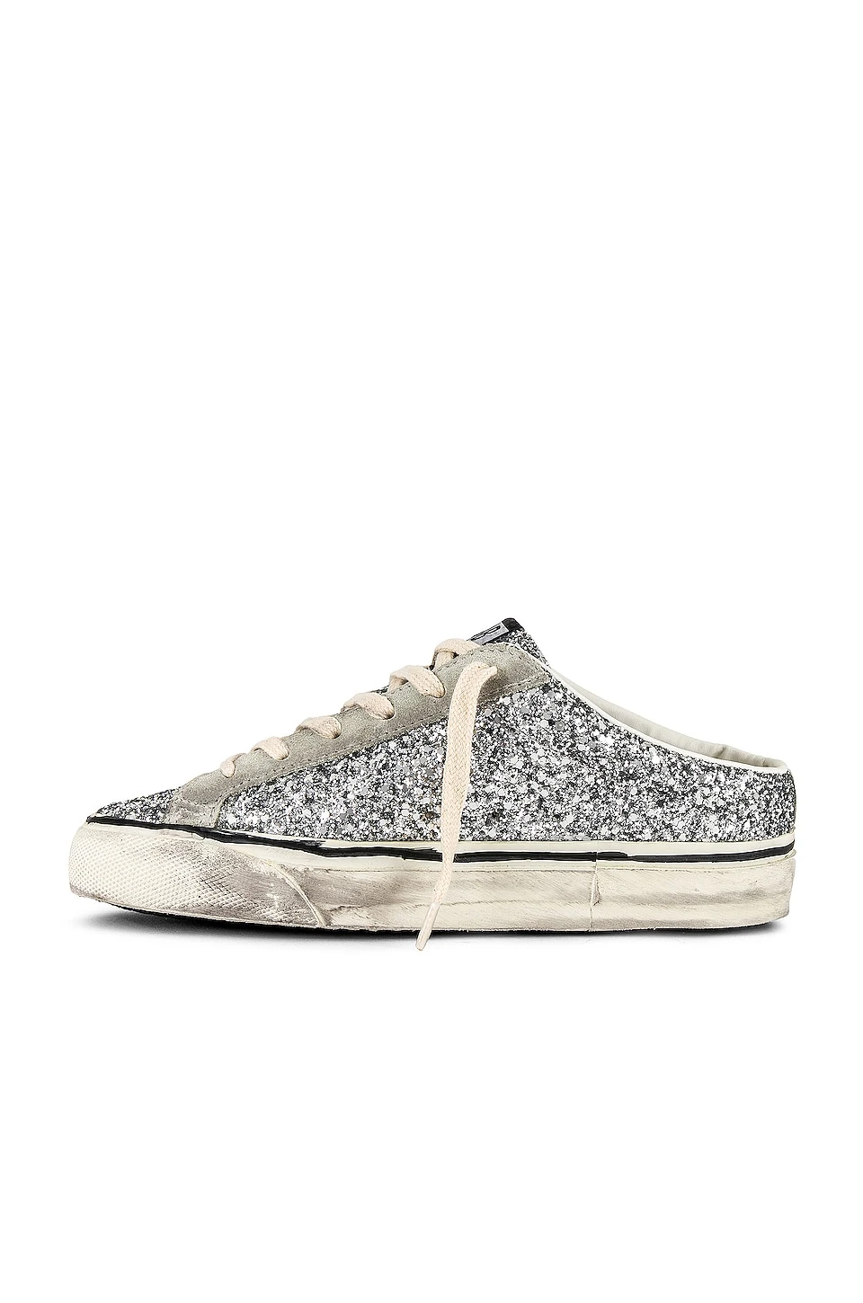 Golden Goose Superstar Sneaker Silver, Ice, & Black - Image 5