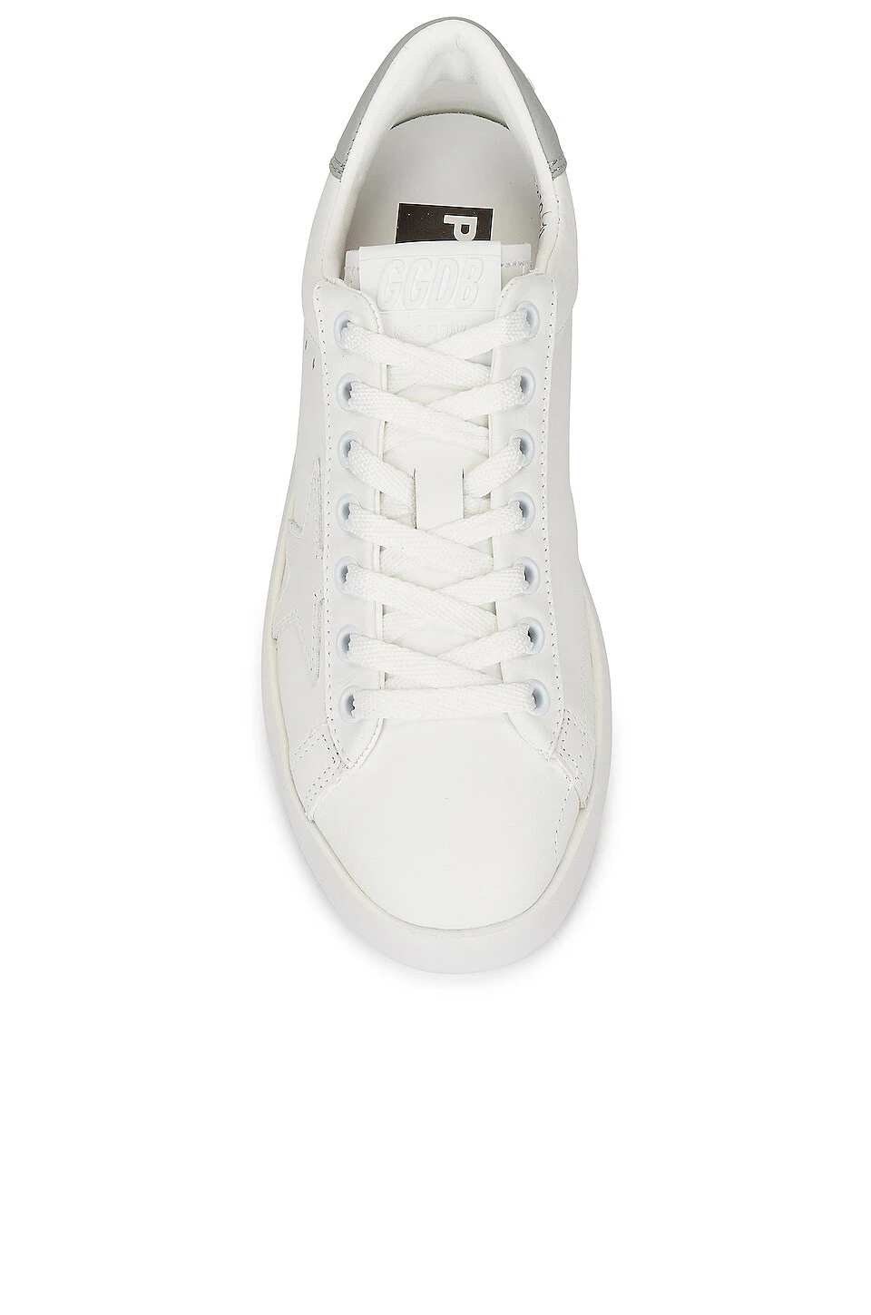 Golden Goose X Revolve Purestar Sneaker White & Light Blue - Image 4