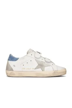 Golden Goose Old School Sneaker White, Ice, & Powder Blue