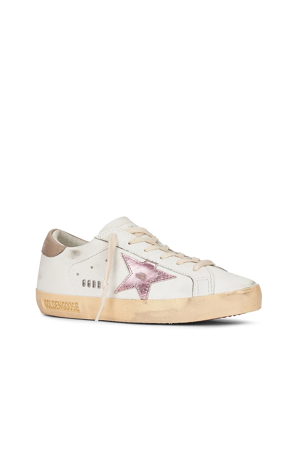Golden Goose Super-Star Sneaker White, Antique Pink, Grey - Image 2