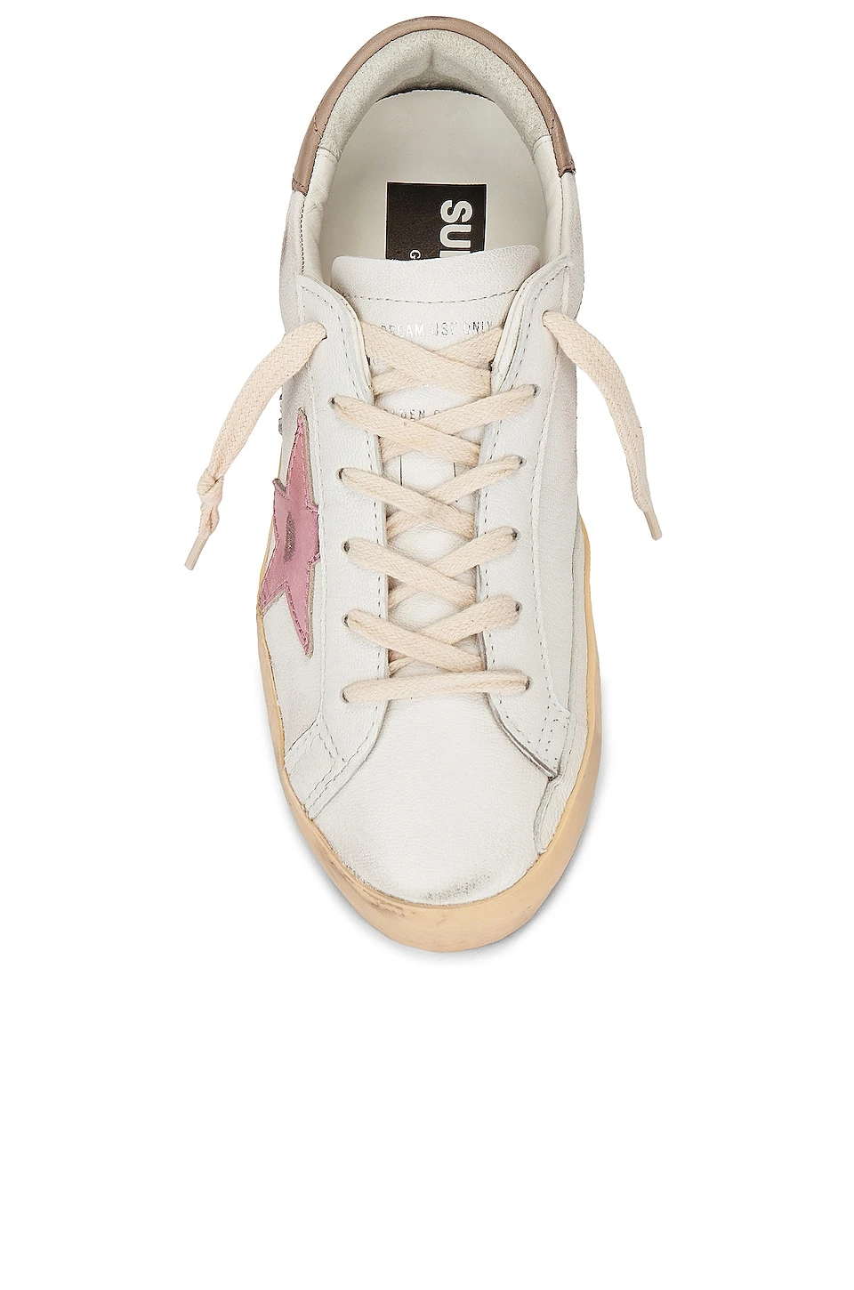 Golden Goose Super-Star Sneaker White, Antique Pink, Grey - Image 4
