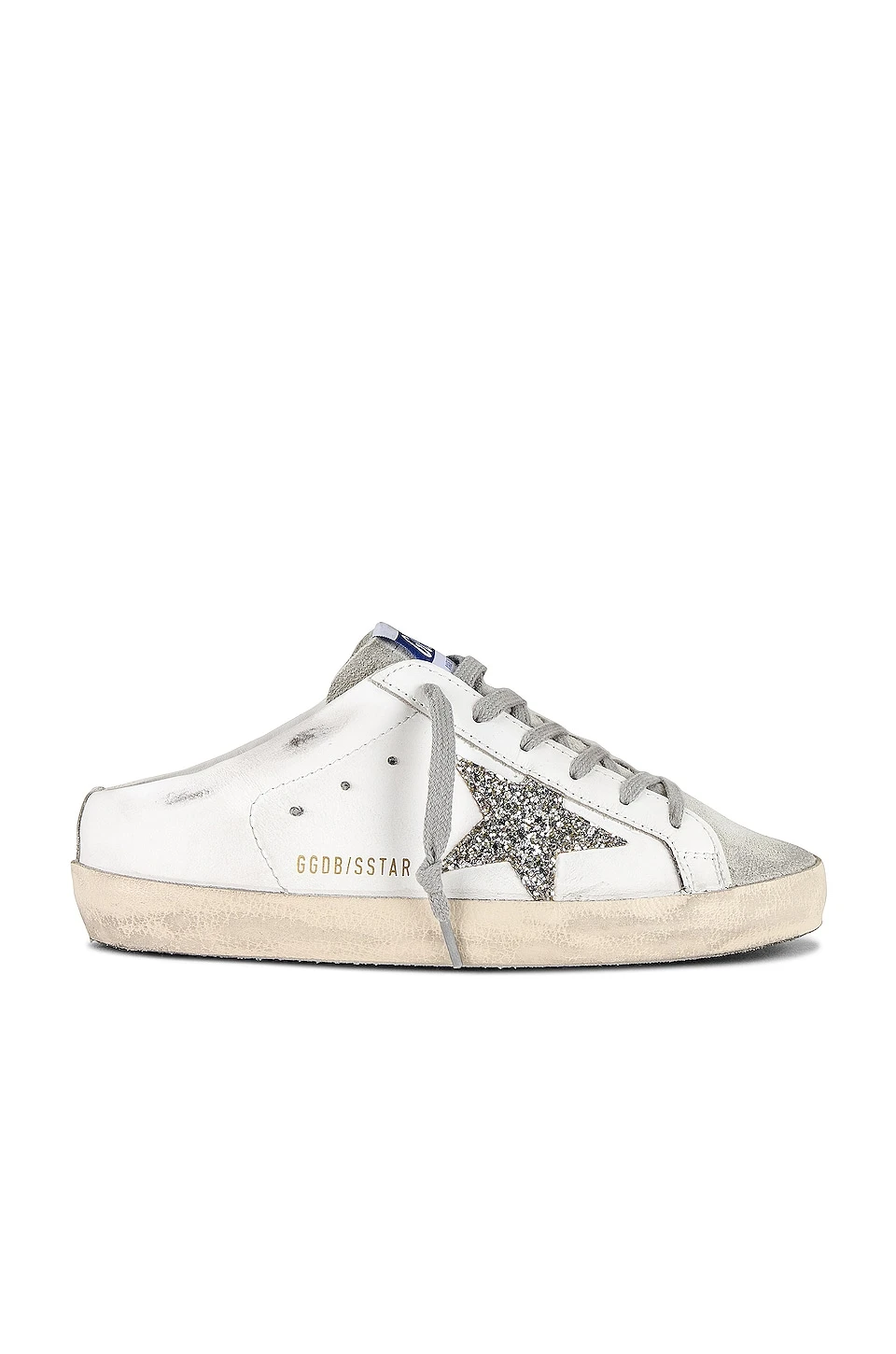Golden Goose Super-Star Sabot Sneaker White, Ice, & Platinum