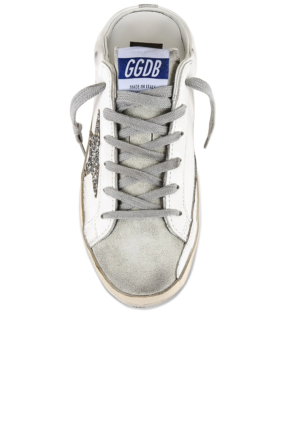 Golden Goose Super-Star Sabot Sneaker White, Ice, & Platinum - Image 4