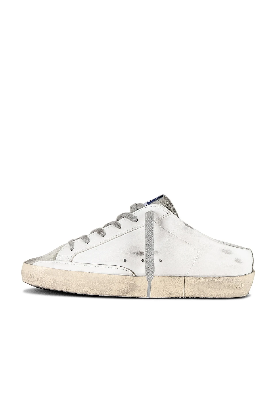 Golden Goose Super-Star Sabot Sneaker White, Ice, & Platinum - Image 5