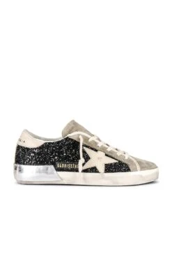 Golden Goose Super-Star Sneaker Black, Taupe, & Buttercream