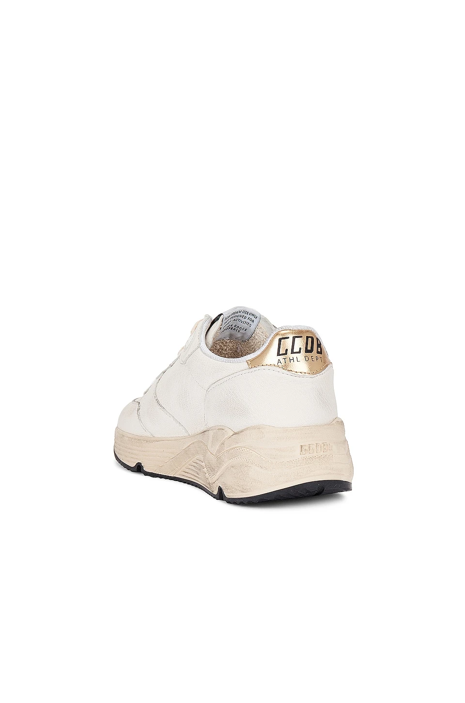 Golden Goose Running Sneaker White, Silver, & Gold - Image 3