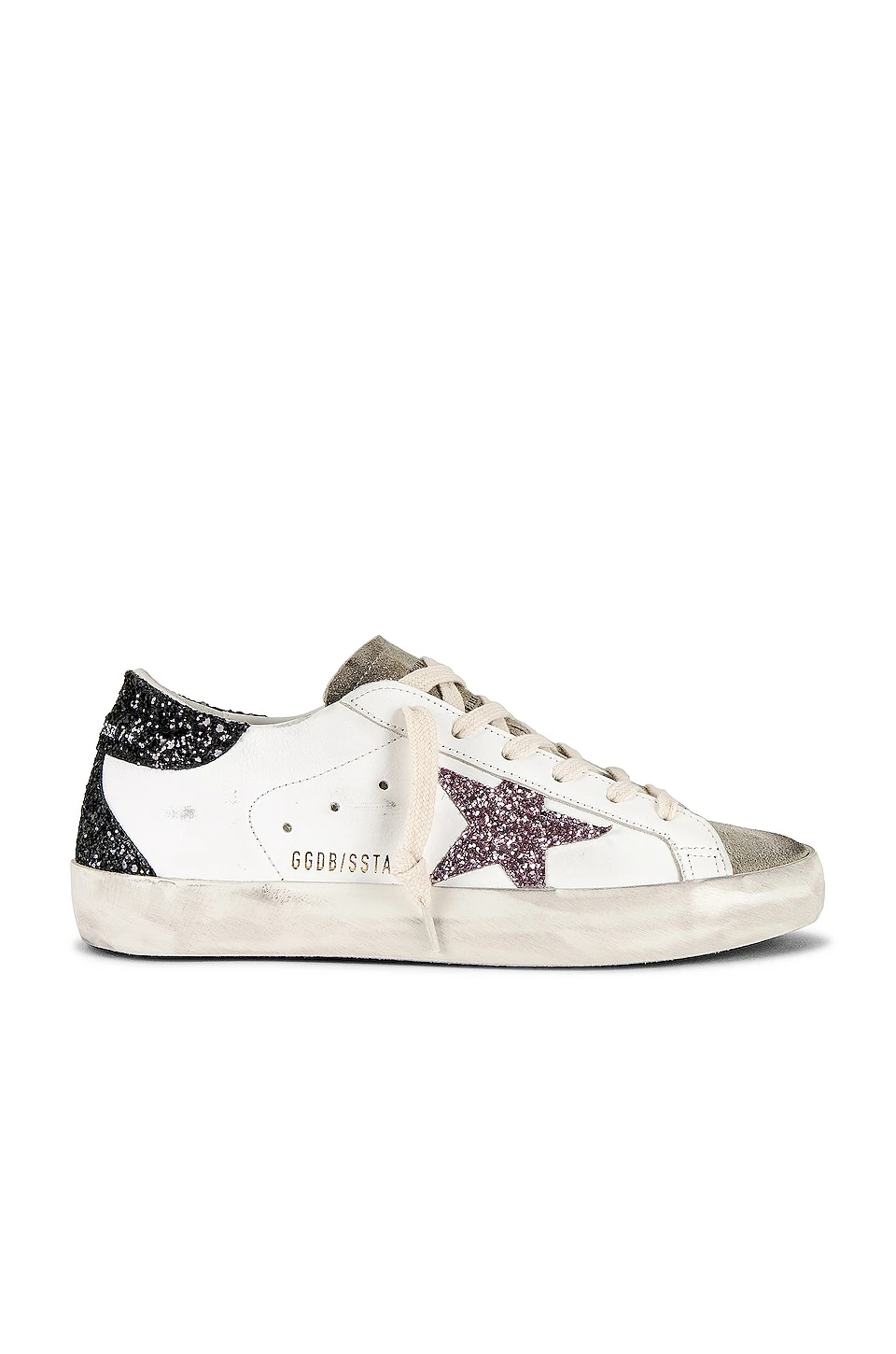 Golden Goose Super-Star Sneaker Cream, Taupe, Mauve Pink, & Black