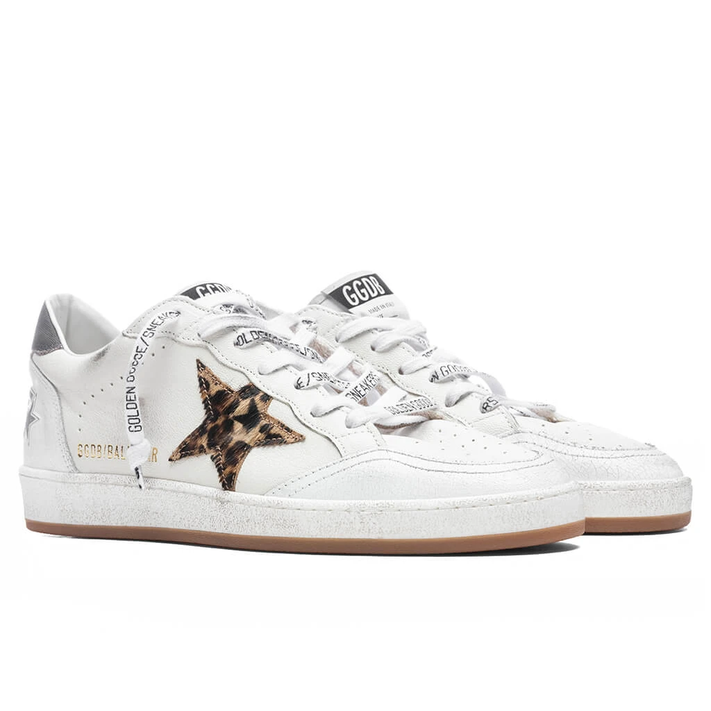 Golden Goose Ball Star - White/Beige Brown/Black Leo - Image 2