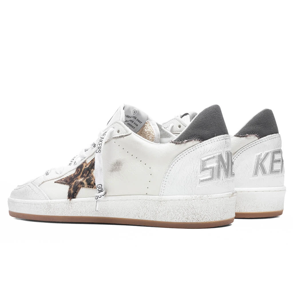 Golden Goose Ball Star - White/Beige Brown/Black Leo - Image 3