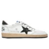 Golden Goose Ball Star - White/Military Green