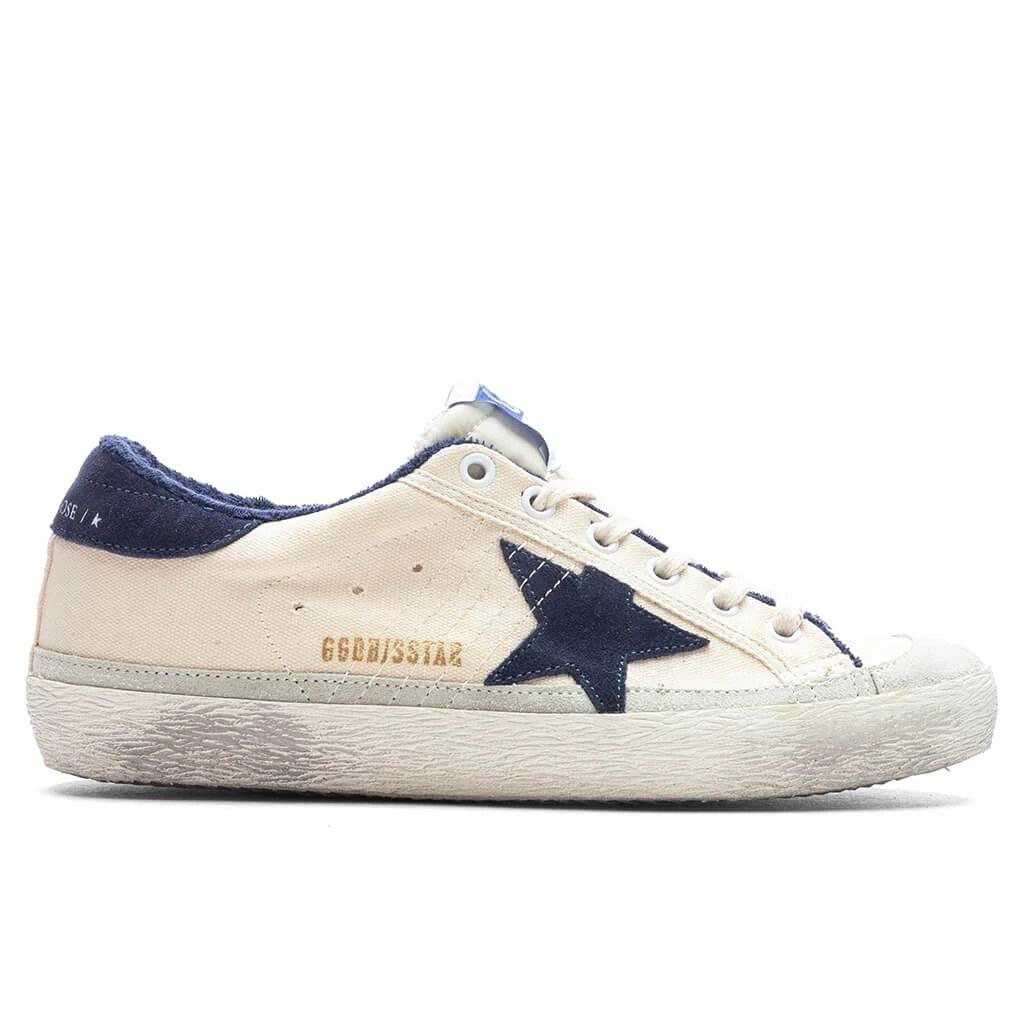 Golden Goose Women's Super Star Suede Star - Cream/Blue