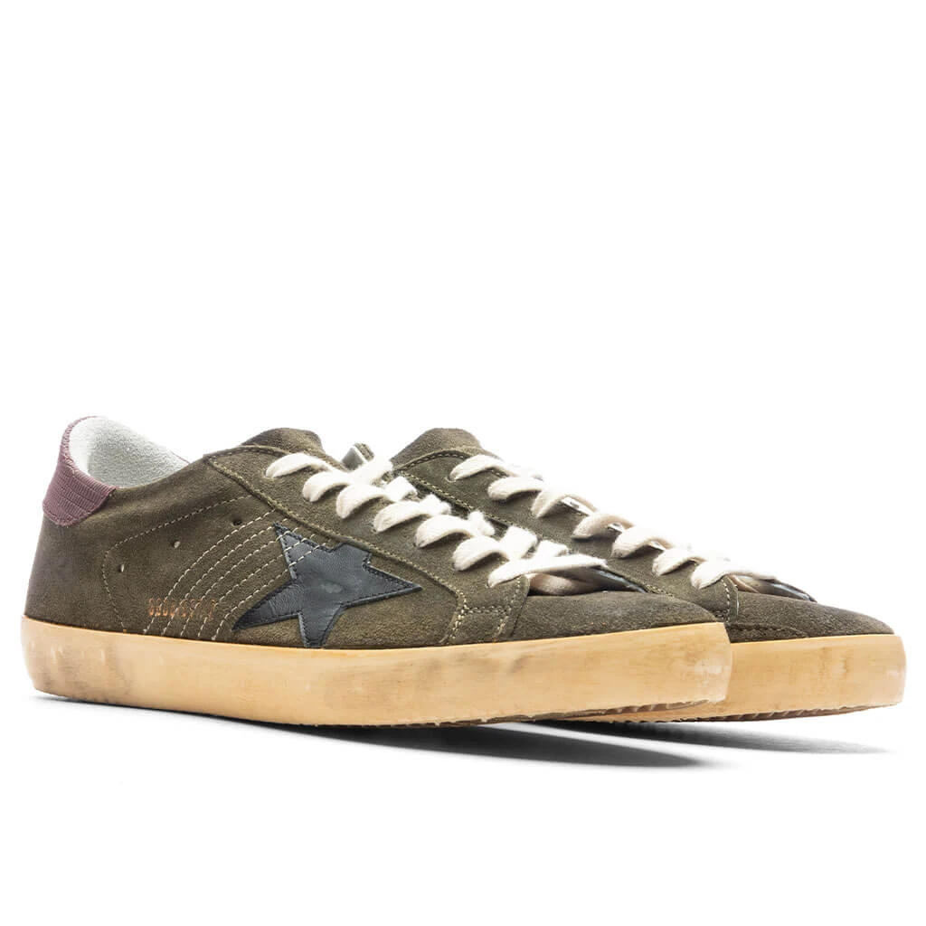 Golden Goose Super-Star Sneakers - Green/Black/Bordeaux - Image 2