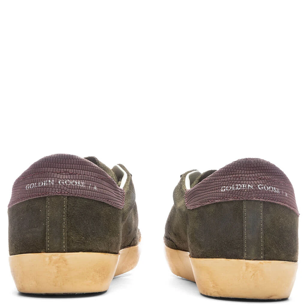 Golden Goose Super-Star Sneakers - Green/Black/Bordeaux - Image 4