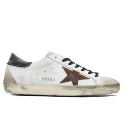 Golden Goose Super-Star Sneakers - White/Chestnut