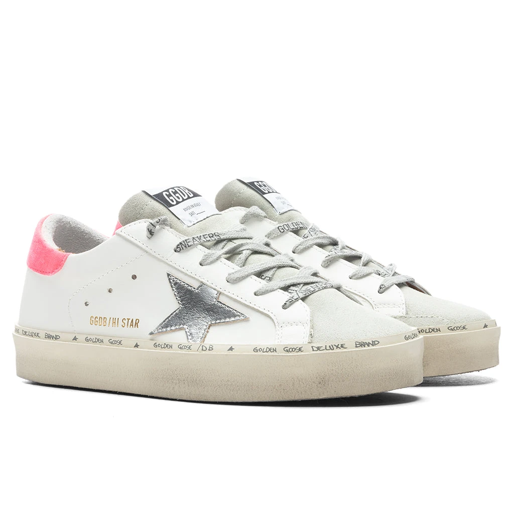 Golden Goose Women's Hi Star - White/Lobster Fluorescent - Image 2