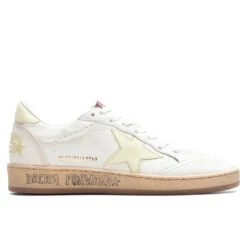 Golden Goose Women's Sneakers Leather Nappa Ball Star - Clear Yellow/White