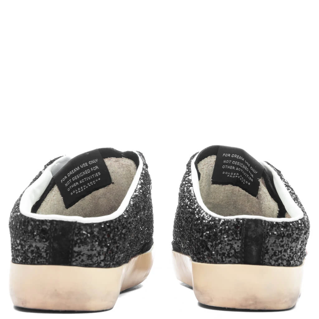 Golden Goose Women's Sneakers Leather Sabot Super Star - Black/Coral Red - Image 4