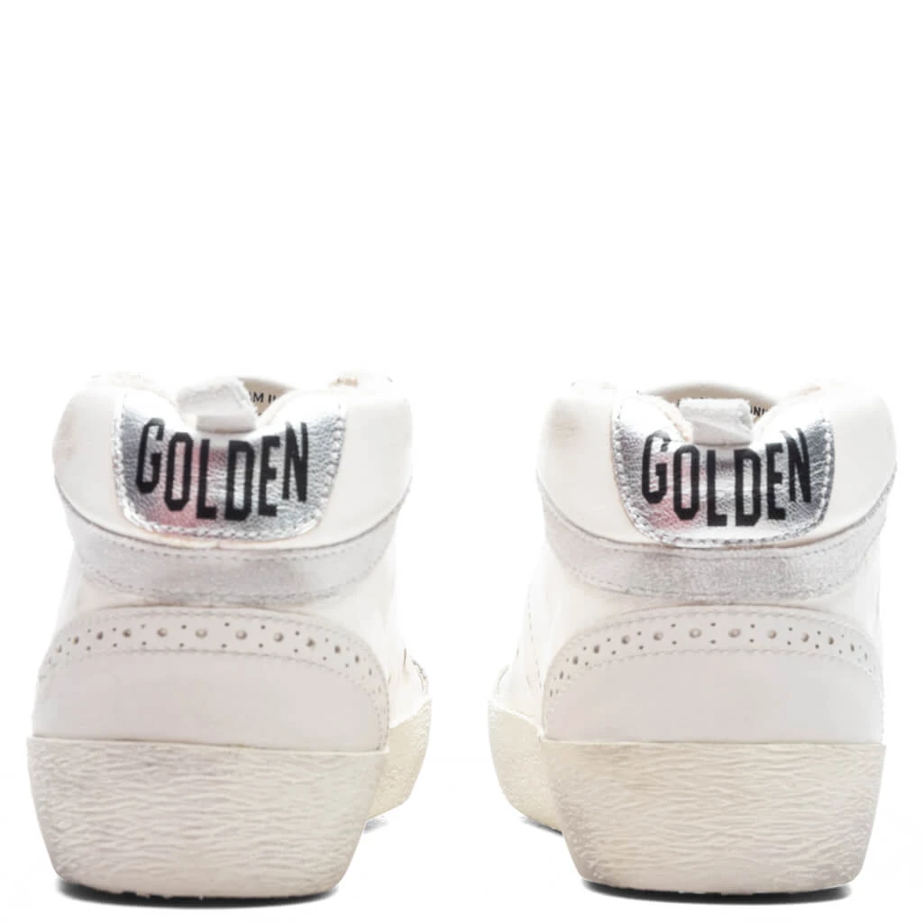 Golden Goose Women's Sneakers Nappa Suede Mid Star - Cream/Milky/Green - Image 4
