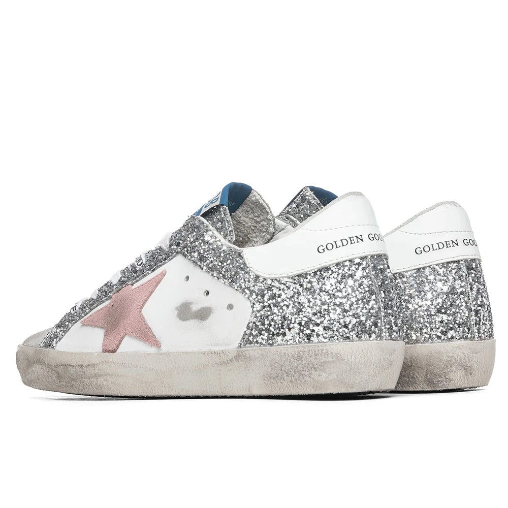 Golden Goose Women's Super-Star Sneakers - Ice White/Silver Pink - Image 3