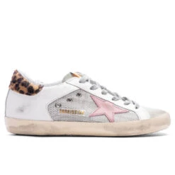 Golden Goose Women's Super-Star - Light Silver/Beige/Black Leopard