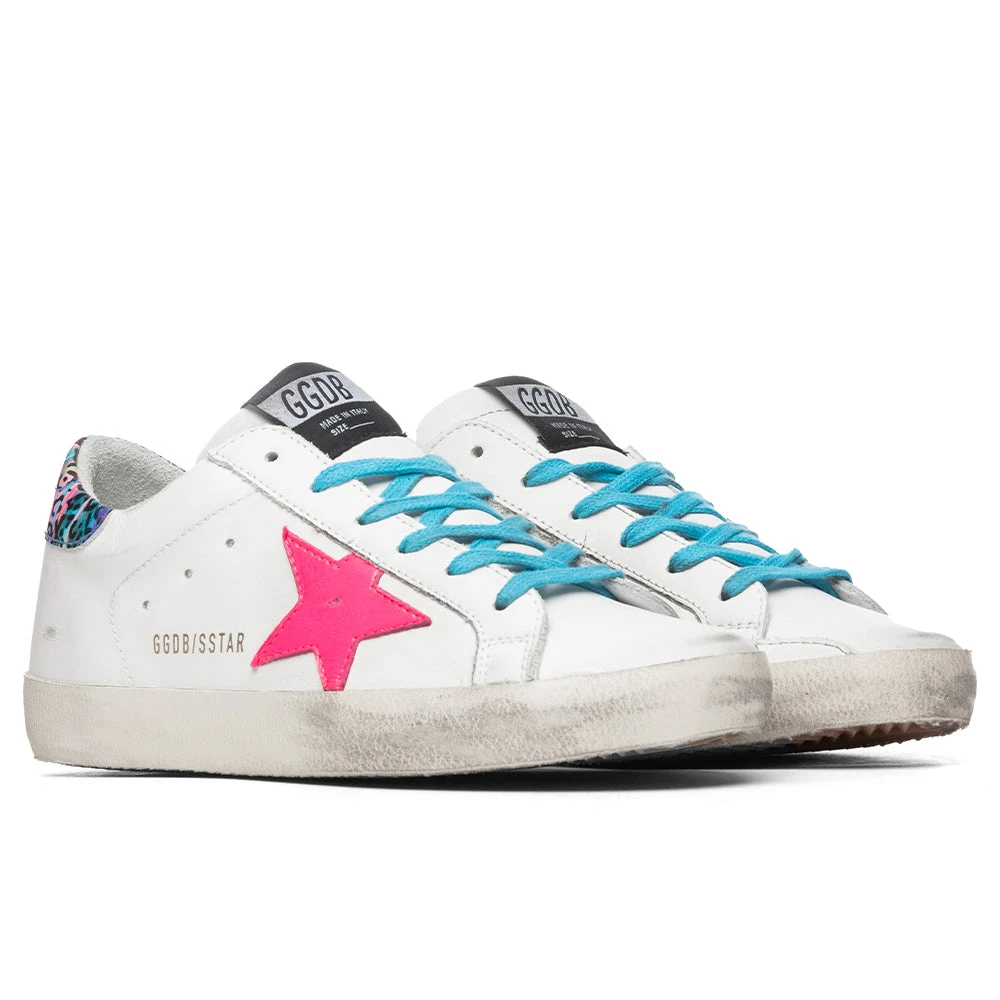 Golden Goose Women's Super-Star Sneakers - Milk/Fuchsia Fluorescent - Image 2