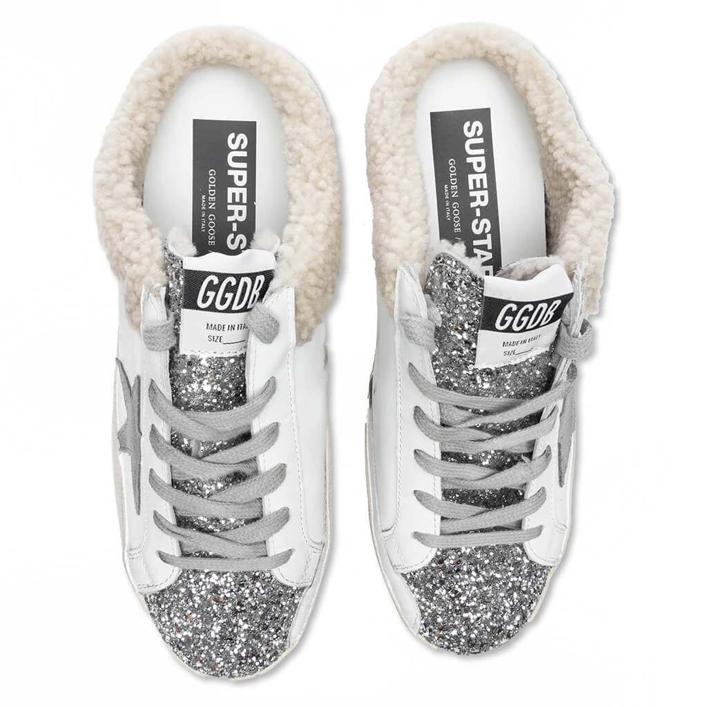 Golden Goose Women's Super-Star Sabot - White/Silver/Dark Grey - Image 4
