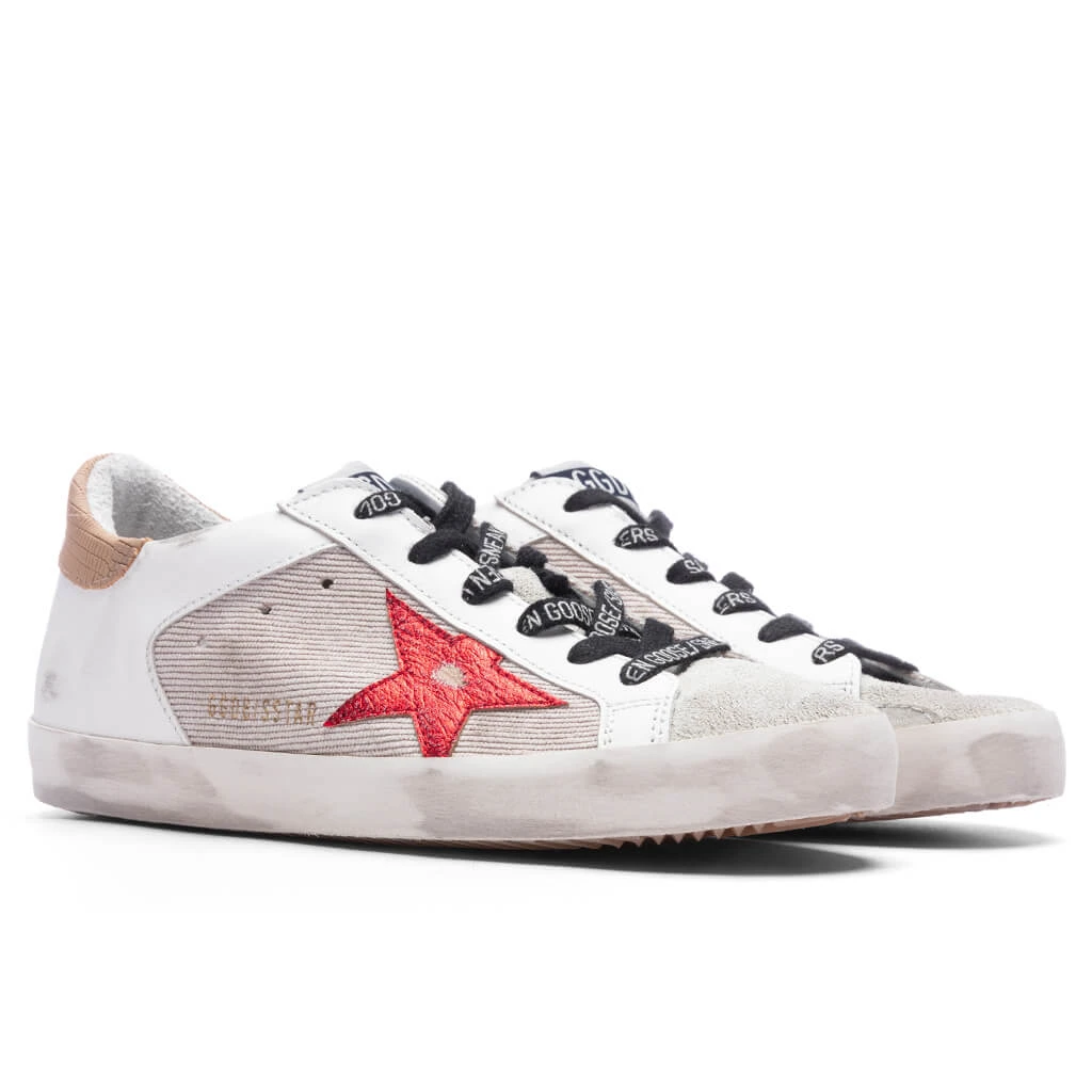 Golden Goose Women's Super-Star - Taupe/Red/Light Brown - Image 2