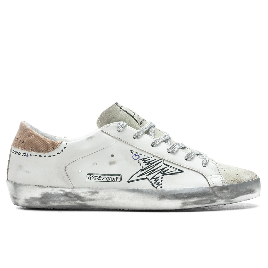 Golden Goose Women's Super-Star Sneakers - White/Ice/Beige
