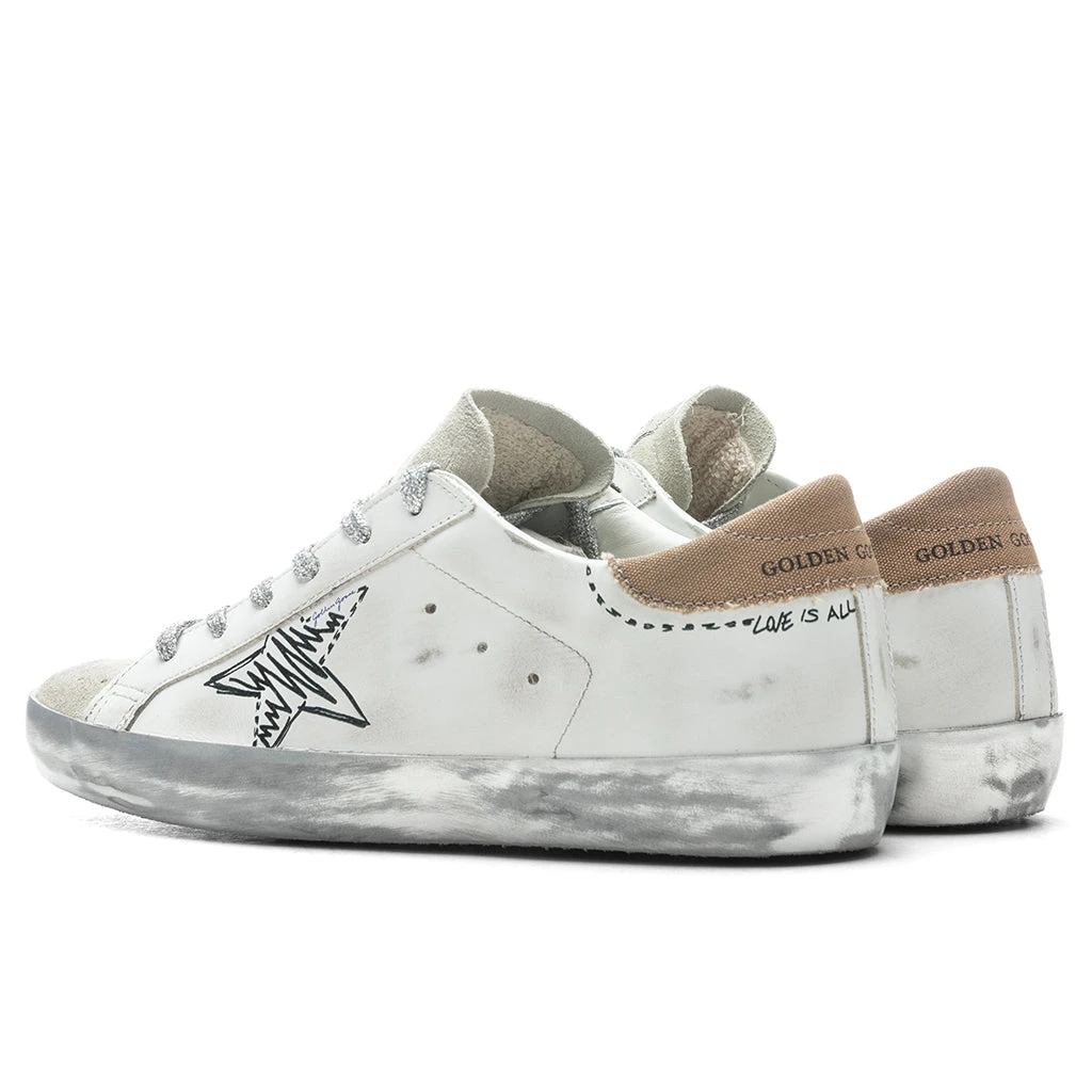 Golden Goose Women's Super-Star Sneakers - White/Ice/Beige - Image 3