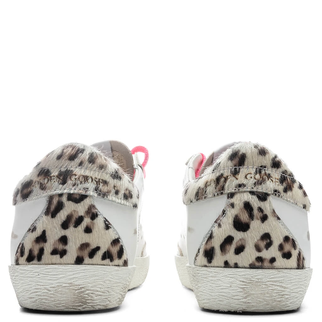 Golden Goose Women's Super-Star Sneakers - White/Silver/Cream Leopard - Image 4