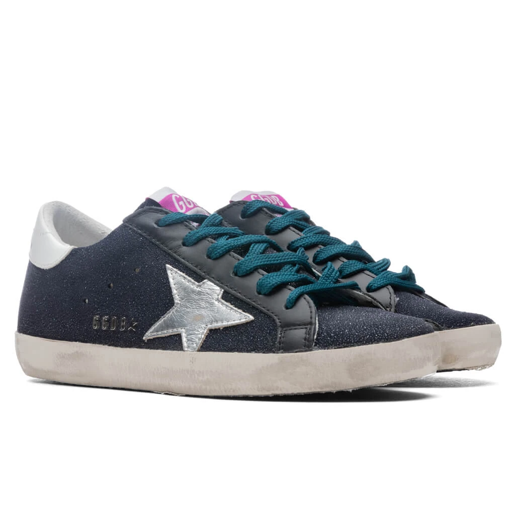 Golden Goose Women's Super-Star Sneakers - Black/Silver/White - Image 2