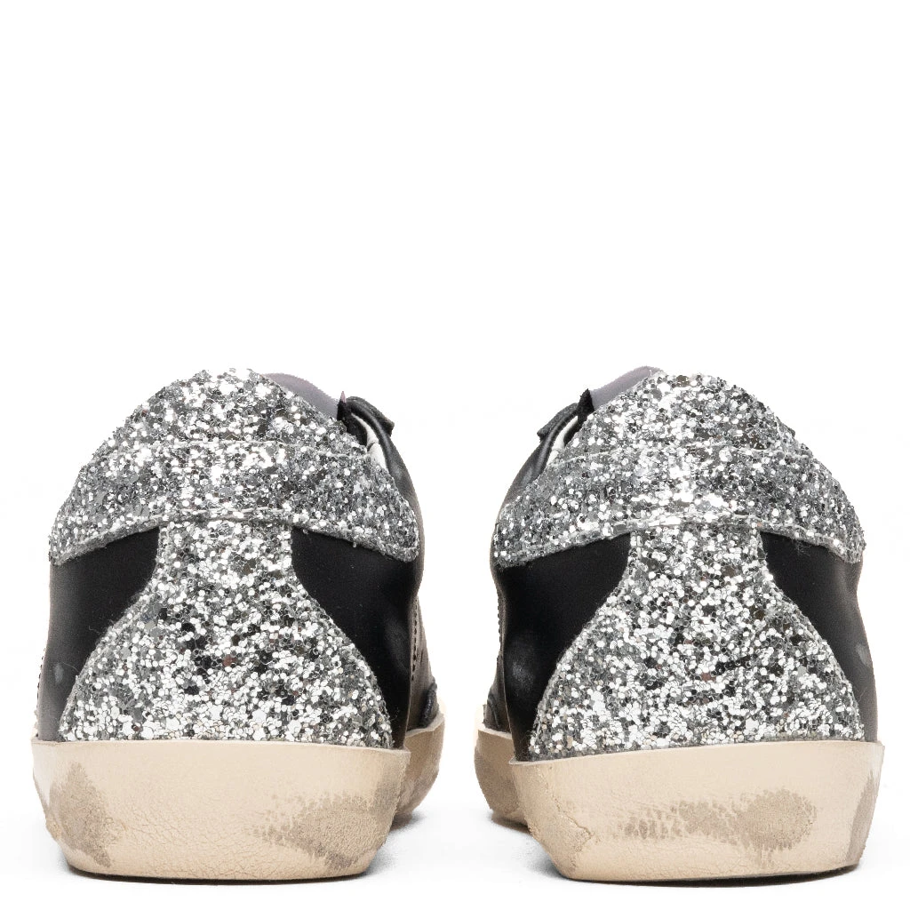 Golden Goose Women's Super-Star Sneakers - Black/White/Silver - Image 4