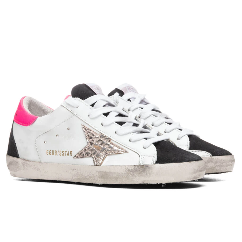 Golden Goose Women's Super-Star Sneakers - White/Black/Gold - Image 2