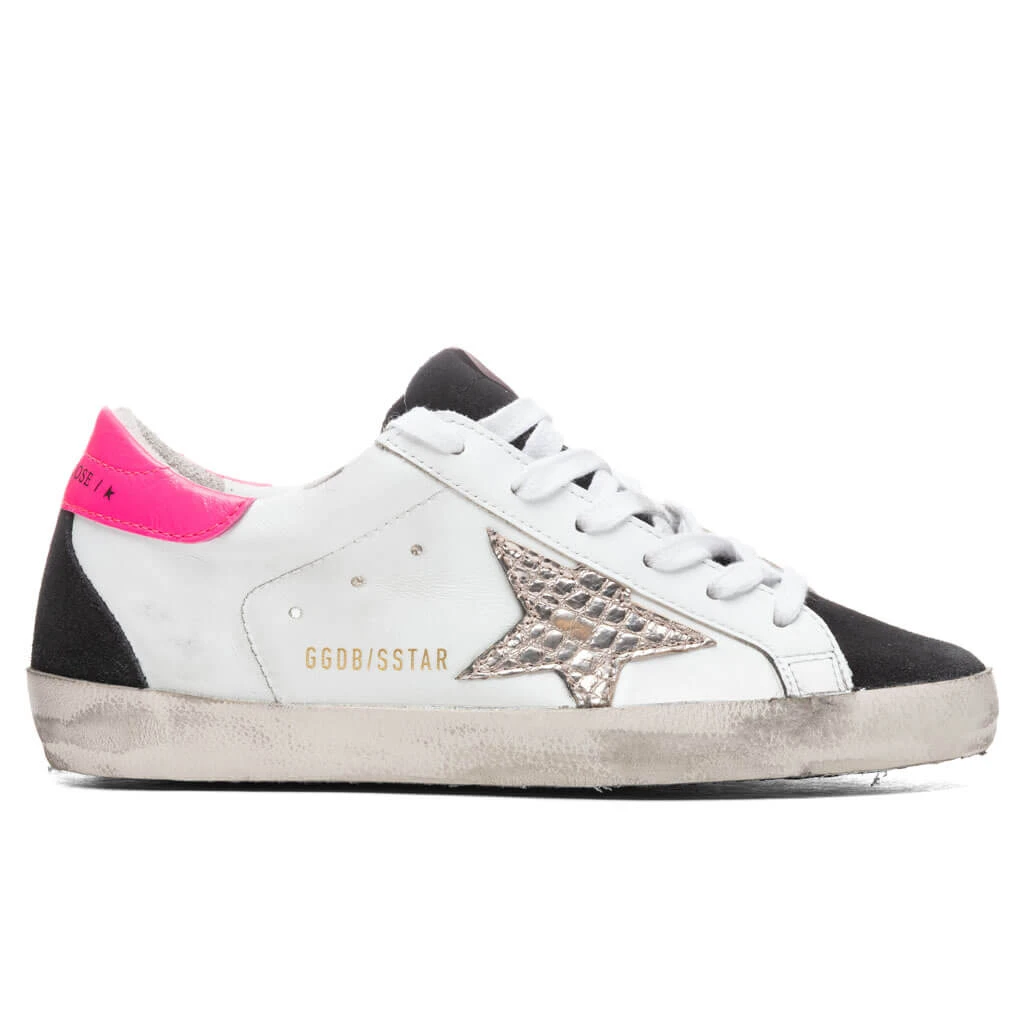 Golden Goose Women's Super-Star Sneakers - White/Black/Gold