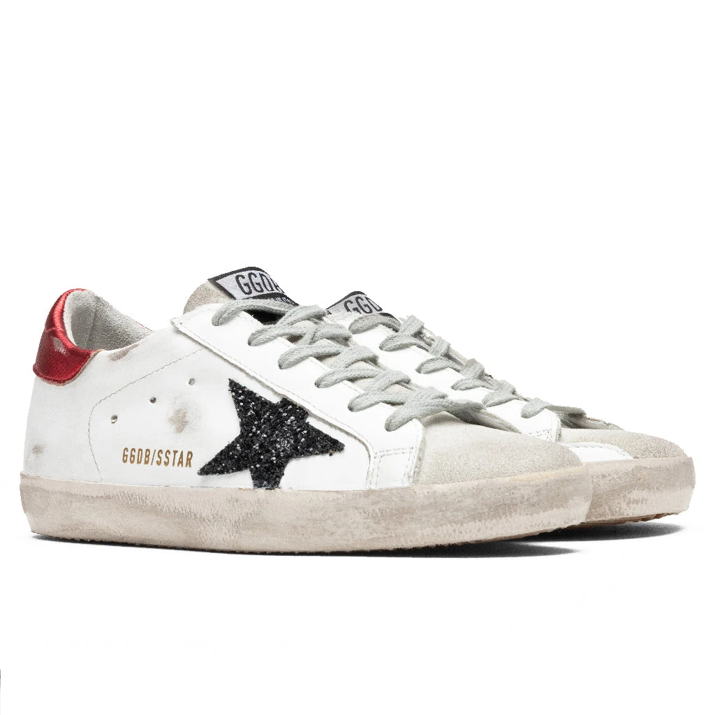 Golden Goose Women's Super-Star Sneakers - White/Ice/Black/Red - Image 3