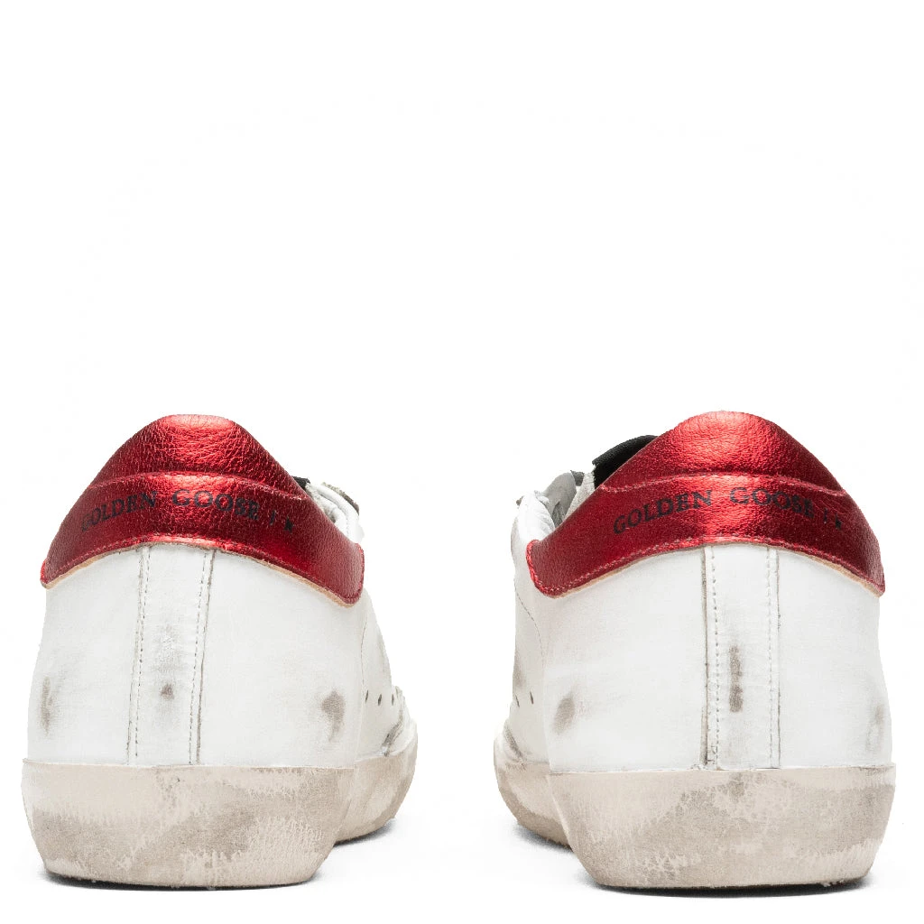 Golden Goose Women's Super-Star Sneakers - White/Ice/Black/Red - Image 4