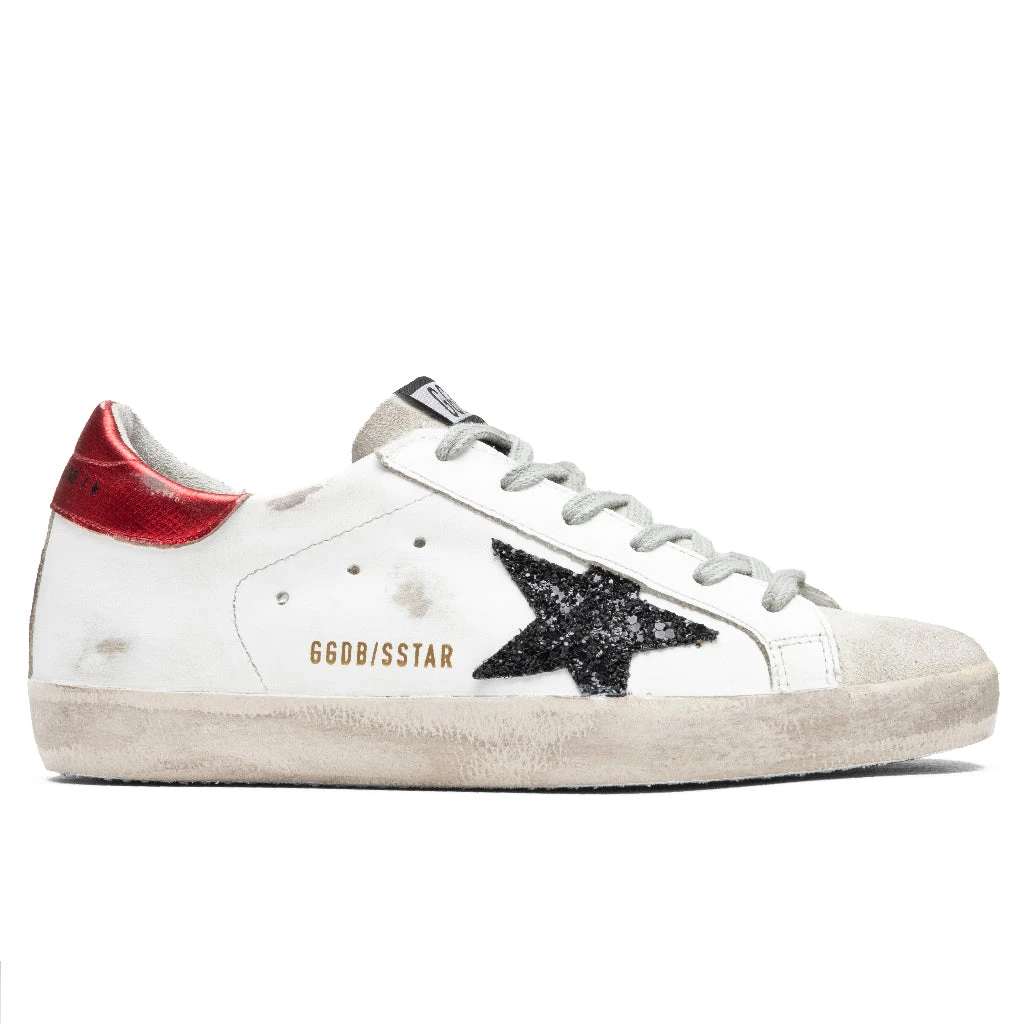 Golden Goose Women's Super-Star Sneakers - White/Ice/Black/Red
