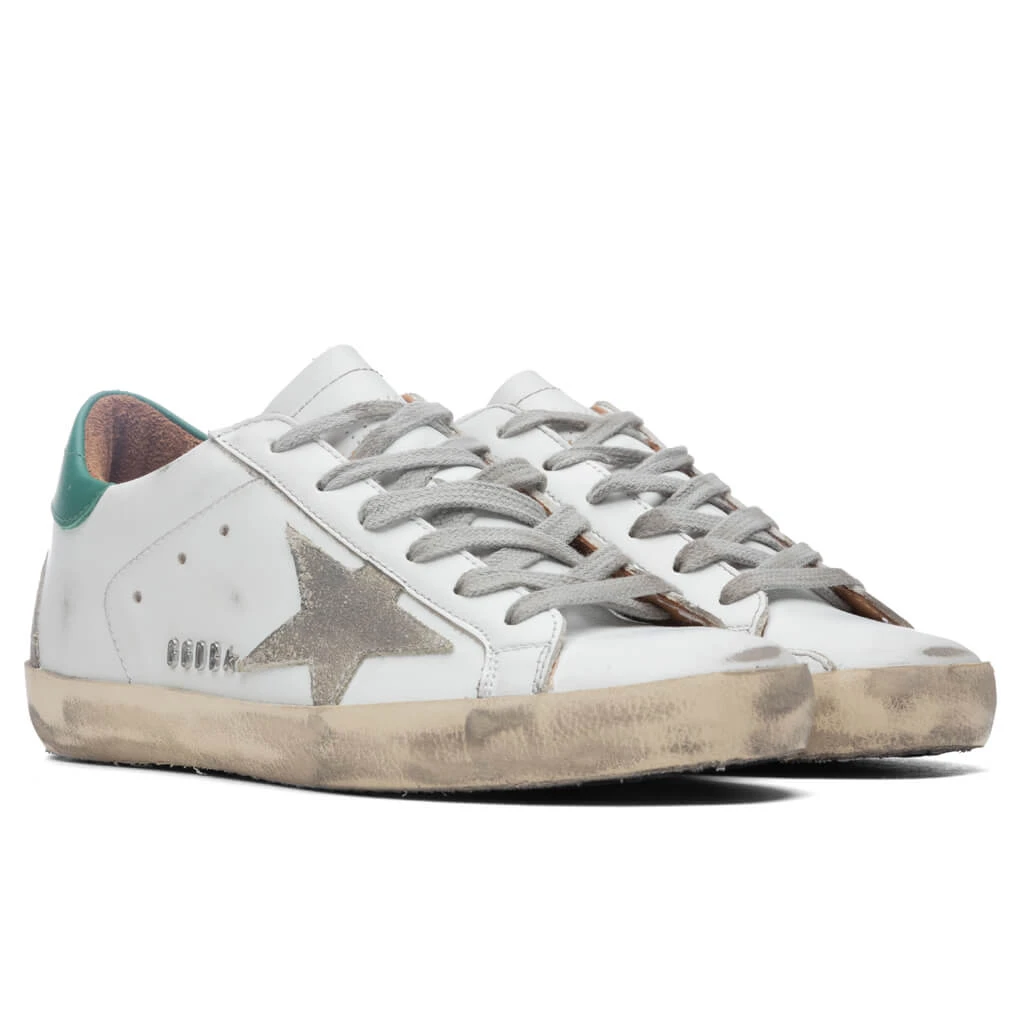 Golden Goose Women's Super-Star Sneakers - White/Ice/Green - Image 2