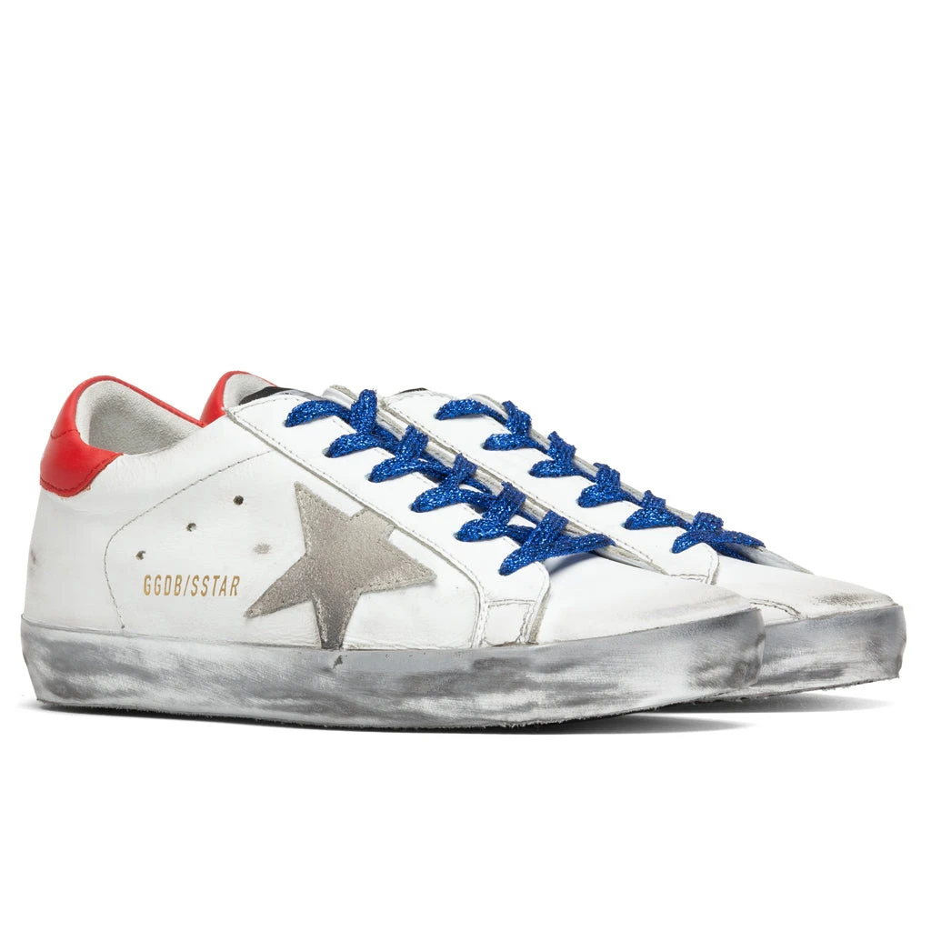 Golden Goose Women's Super-Star Sneakers - White/Ice/Red - Image 2
