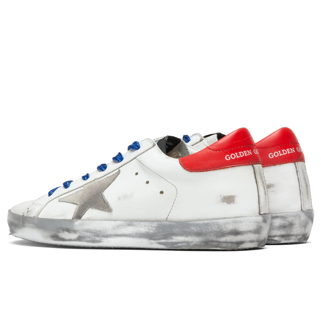 Golden Goose Women's Super-Star Sneakers - White/Ice/Red - Image 3