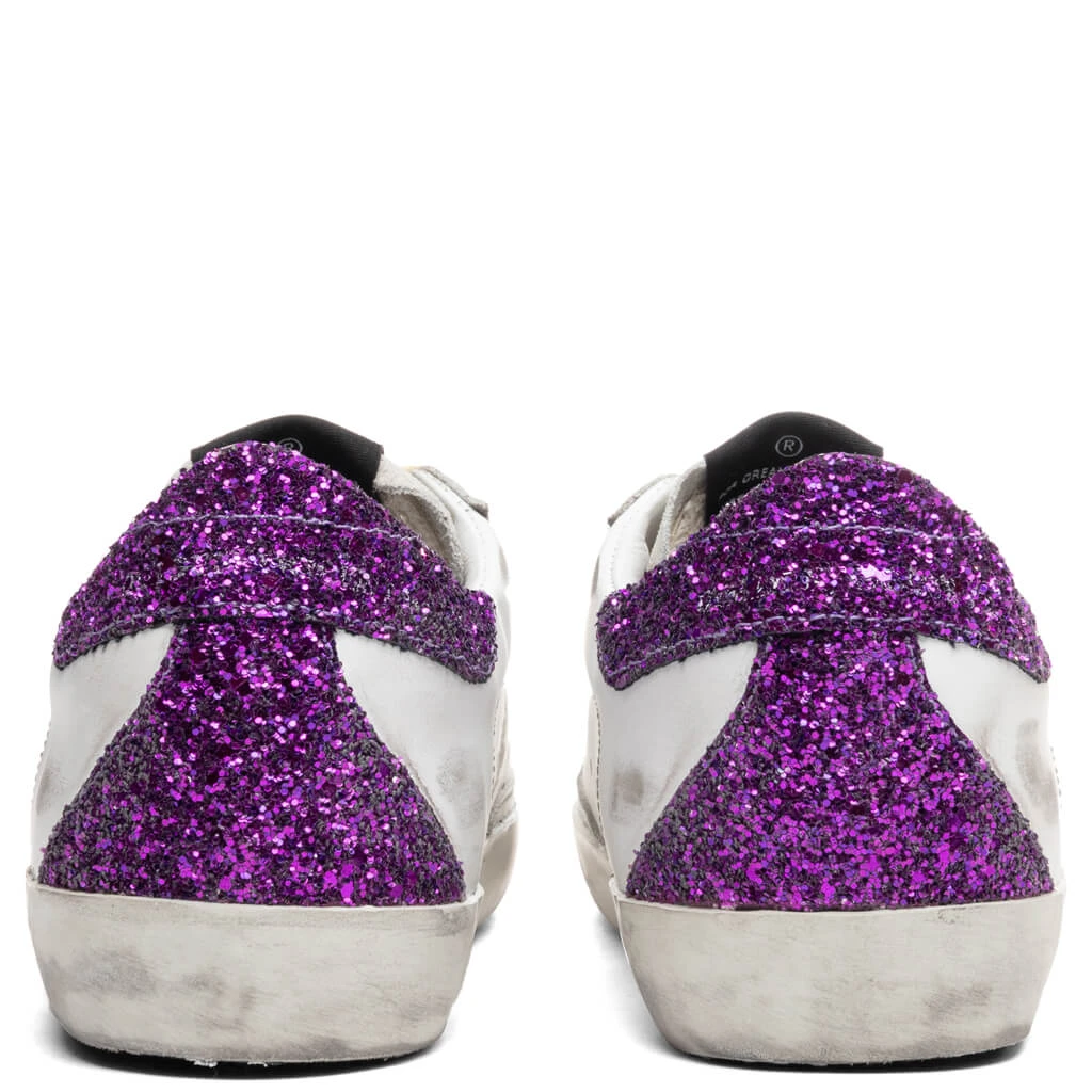 Golden Goose Women's Super-Star Sneakers - White/Ice/Silver/Purple - Image 4