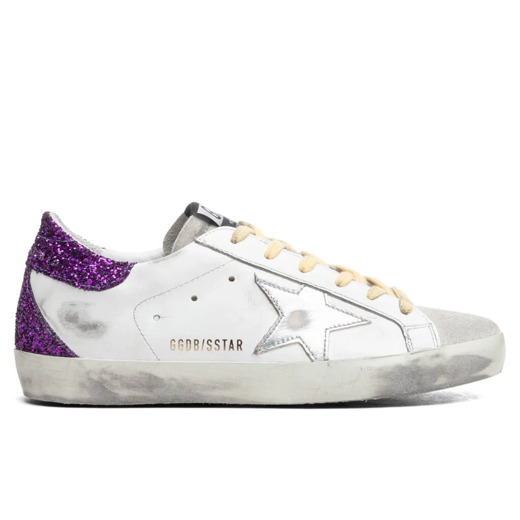 Golden Goose Women's Super-Star Sneakers - White/Ice/Silver/Purple