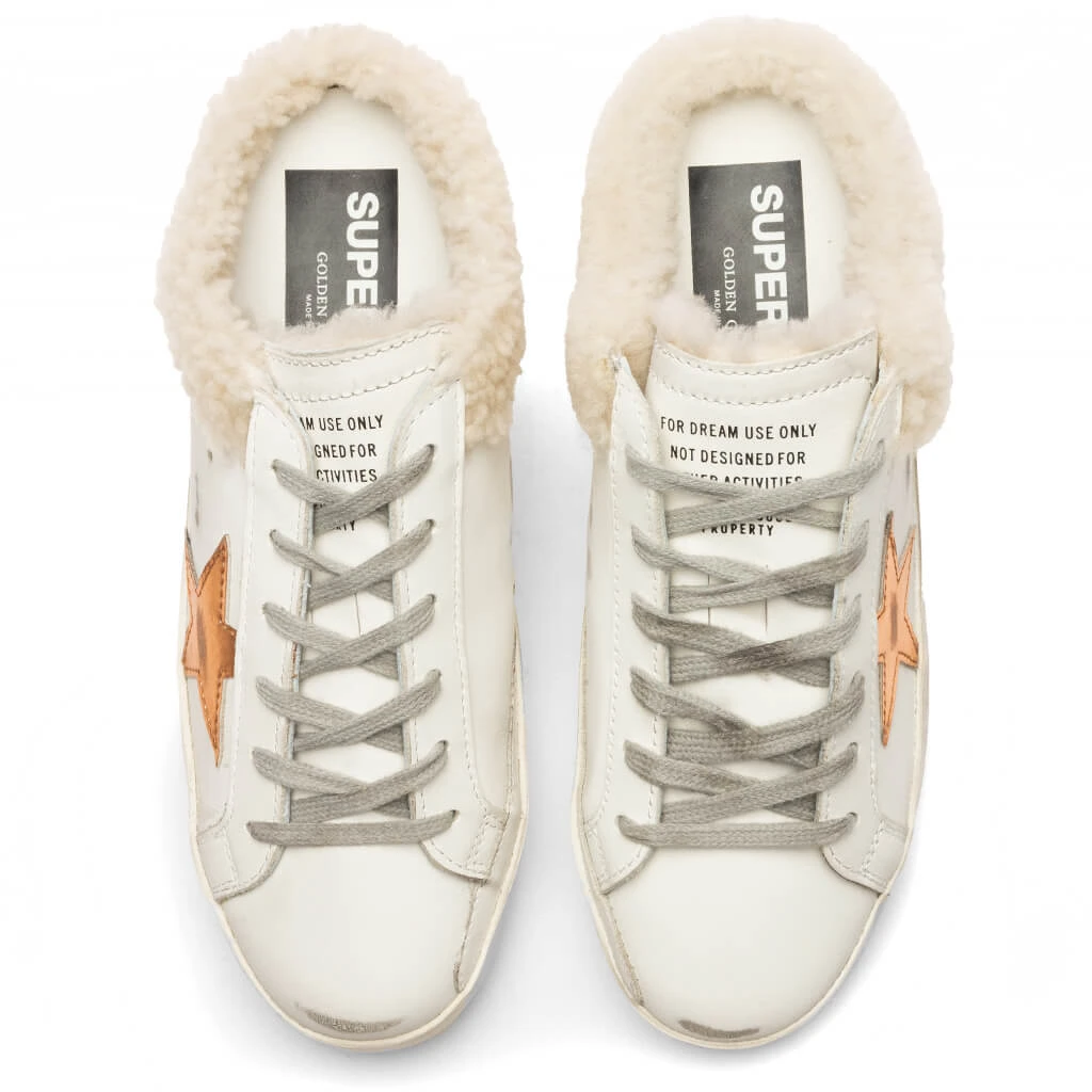Golden Goose Women's Super Star Sabot - White/Chocolate Brown/Beige - Image 4