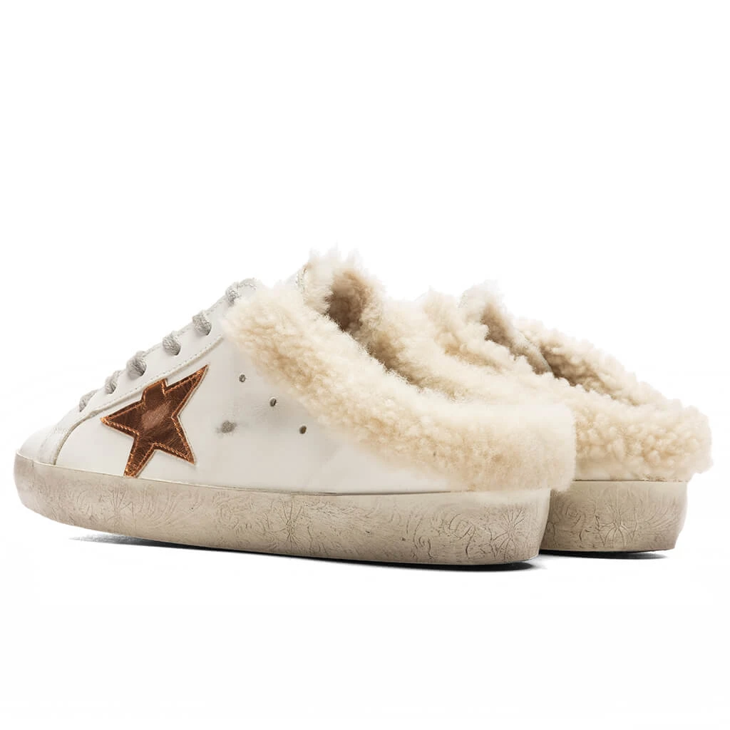 Golden Goose Women's Super Star Sabot - White/Chocolate Brown/Beige - Image 3