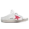 Golden Goose Women's Super-Star Sabot - White/Pink Fluorescent