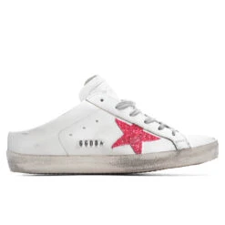 Golden Goose Women's Super-Star Sabot - White/Pink Fluorescent