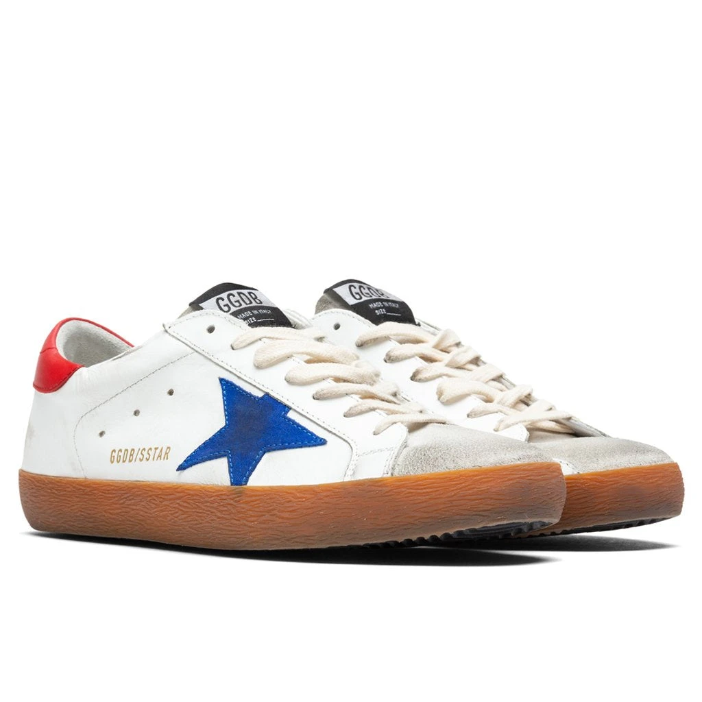 Golden Goose Super-Star Sneakers - White/Ice/Bluette/Red - Image 2