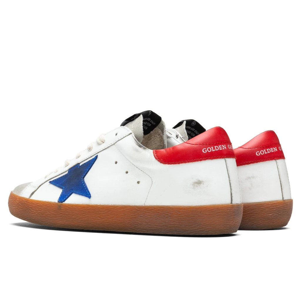 Golden Goose Super-Star Sneakers - White/Ice/Bluette/Red - Image 3