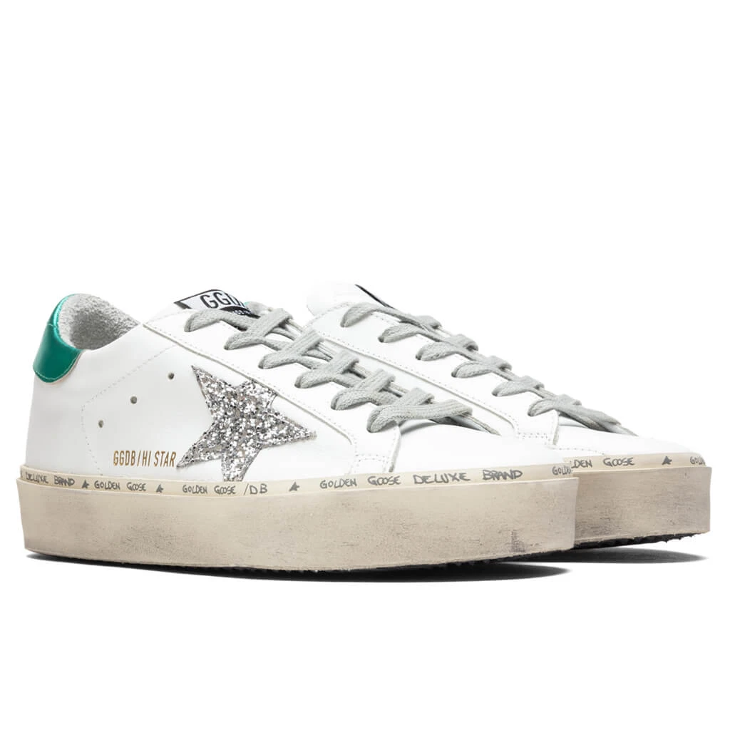 Golden Goose Women's Hi Star - White/Silver/Aquamarine - Image 2